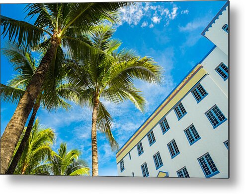 Architecture Metal Print featuring the photograph Ocean Drive by Raul Rodriguez