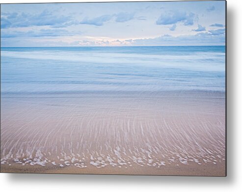 Huntington Beach Metal Print featuring the photograph Ocean's Retreat by Tuan Le