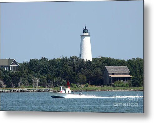 Ocracoke Metal Print featuring the photograph Ocracoke Light by Christiane Schulze Art And Photography