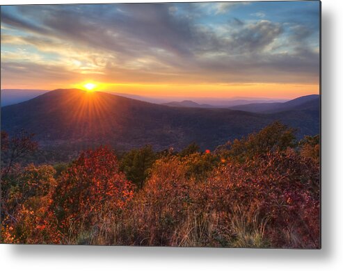 America Metal Print featuring the photograph Oklahoma Mountain Sunset - Talimena Scenic Byway by Gregory Ballos