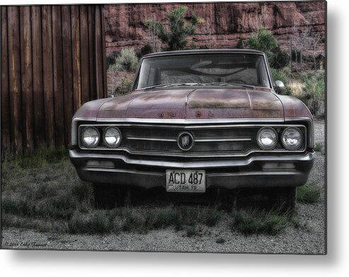 Buick Metal Print featuring the photograph Old Buick by Erika Fawcett