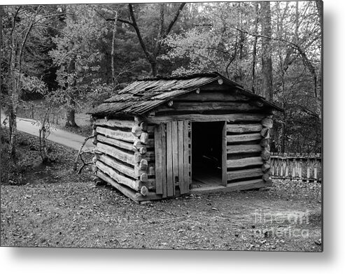 Cabin Metal Print featuring the photograph Old Cabin by Terri Morris