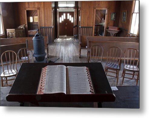 Bible Metal Print featuring the photograph Old Church from Pulpit by Richard Smith