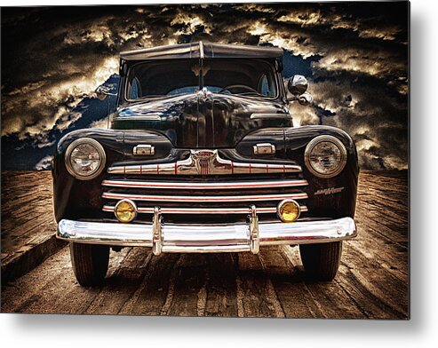 Fine Art Photograph Metal Print featuring the photograph Old Ford 2 ... by Chuck Caramella