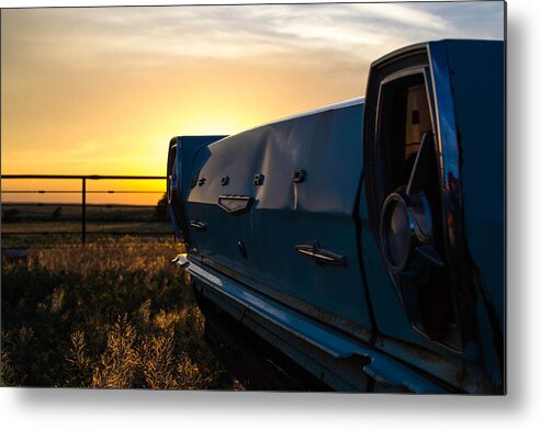 Sunset Metal Print featuring the photograph Old Ford by Hillis Creative