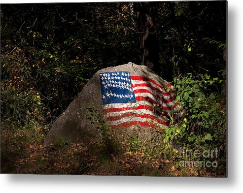 America Metal Print featuring the photograph Old Glory ROCKS by T Lowry Wilson