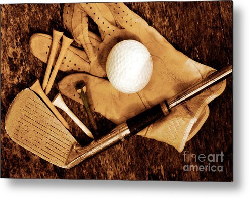 Golf Metal Print featuring the photograph Old Golf Days by Charline Xia