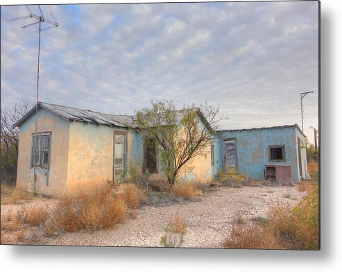 Old House Metal Print featuring the photograph Old House in Ft. Stockton Muted Colors by Lanita Williams