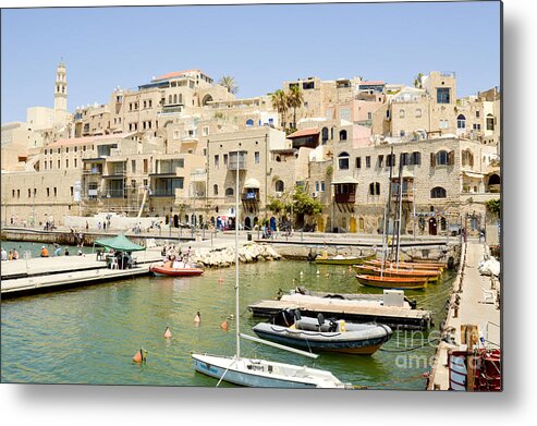 Port Metal Print featuring the photograph Old Jaffa Port by Tomi Junger