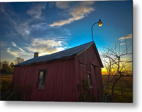 Barn Metal Print featuring the photograph Old Red by Jason Naudi Photography