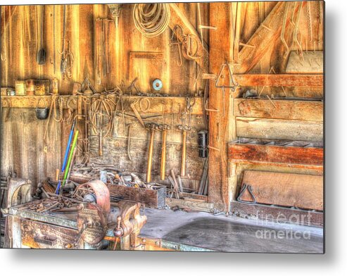 Rustic Metal Print featuring the photograph Old Rustic Workshop by Jimmy Ostgard