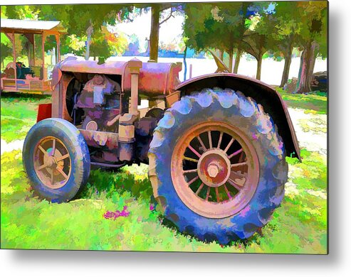 Still Life Metal Print featuring the photograph Old Tennessee Tractor by Jan Amiss Photography