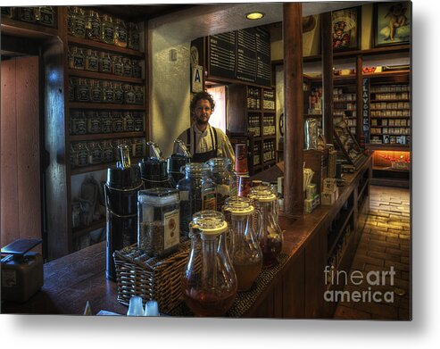 Art Metal Print featuring the photograph Old Town House Coffee by Yhun Suarez
