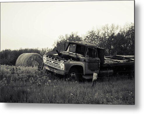 Rural Metal Print featuring the photograph Old Truck by Hillis Creative