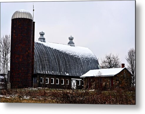 Barn Metal Print featuring the photograph Old Dairy Barn by Cathy Shiflett