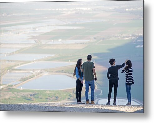 Landscape Metal Print featuring the photograph On top of MT. Megiddo 3 by Dubi Roman