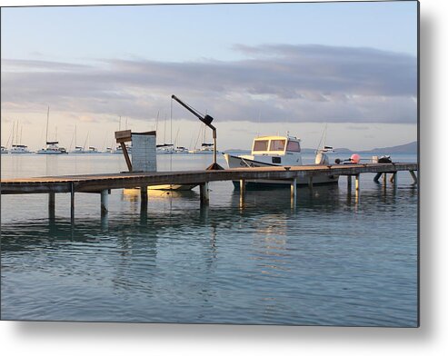 Boats Metal Print featuring the photograph On the Water by Eric Glaser