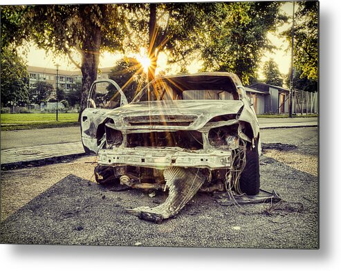 One Metal Print featuring the photograph One Careful Owner by EXparte SE