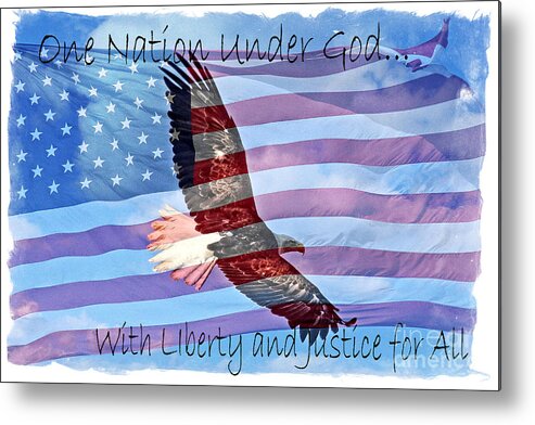 Colorado Metal Print featuring the photograph One Nation... by Bob Hislop