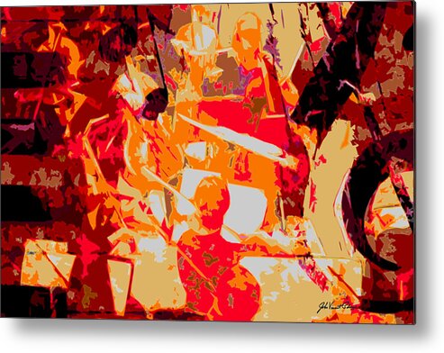 Classical Music Metal Print featuring the digital art Orchestra by John Vincent Palozzi