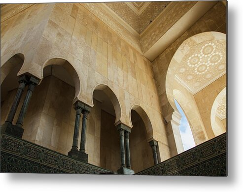 Arch Metal Print featuring the photograph Ornate Facade On Walls With Arches And by Diane Levit / Design Pics