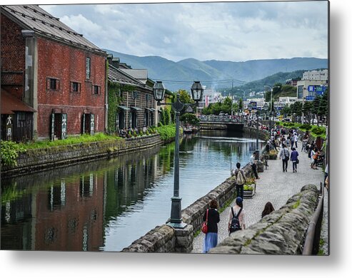 Otaru Canal Metal Print featuring the photograph Otaru Canal by Image Courtesy Trevor Dobson