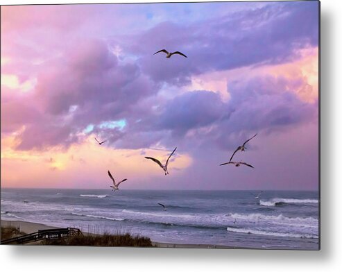 Outer Banks Metal Print featuring the photograph Outer Banks Sunrise by Mary Almond