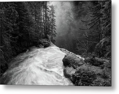 Landscape Metal Print featuring the photograph Over The Falls by James K. Papp