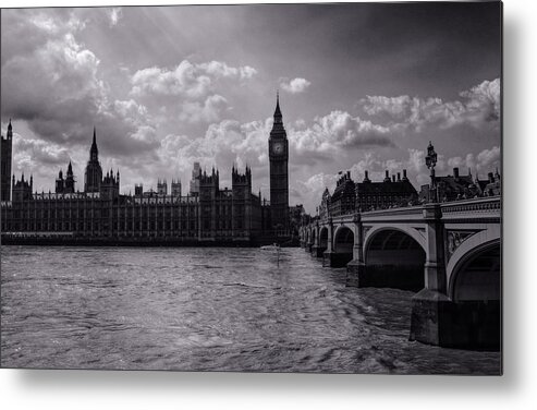 London Metal Print featuring the photograph Over Westminster Bridge by Nicky Jameson