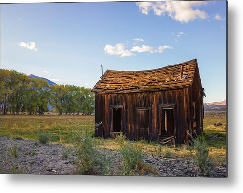 Rovana Metal Print featuring the photograph Owens Valley Shack by Priya Ghose