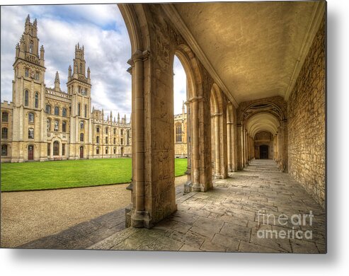 Oxford Metal Print featuring the photograph Oxford University - All Souls College 2.0 by Yhun Suarez