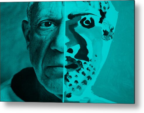 Pablo Picasso Metal Print featuring the photograph Pablo Auqamarine by Rob Hans