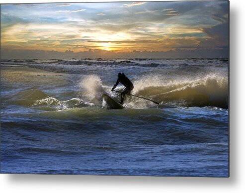 Paddleboard Metal Print featuring the photograph Natutical Jesus by Betsy Knapp