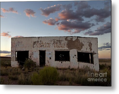 Route 66 Metal Print featuring the photograph Painted Desert Trading Post at Sunset by Rick Pisio