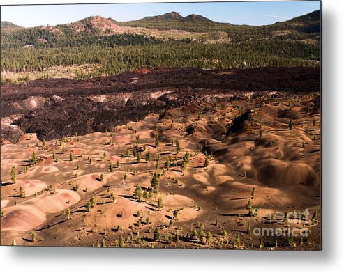 Lassen Volcanic Metal Print featuring the photograph Painted Dune Landscape by Adam Jewell