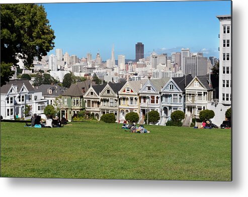 San Francisco Metal Print featuring the photograph Painted Ladies by Jo Ann Snover