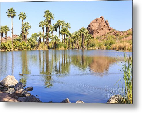 Papago Park Metal Print featuring the photograph Papago Park Phoenix Arizona by Ken Brown