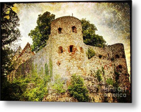 Fortress Metal Print featuring the photograph Pappenheim Castle by Heiko Koehrer-Wagner