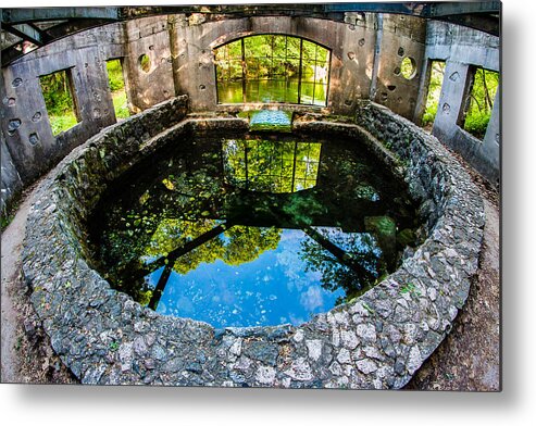 Reflection Metal Print featuring the photograph Paridise Springs by Brad Bellisle