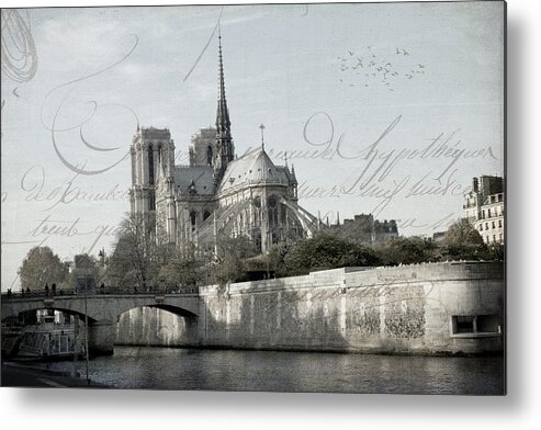 Evie Metal Print featuring the photograph Paris History by Evie Carrier