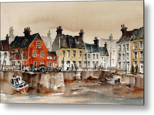 Val Byrne Metal Print featuring the painting Passage East Waterford by Val Byrne