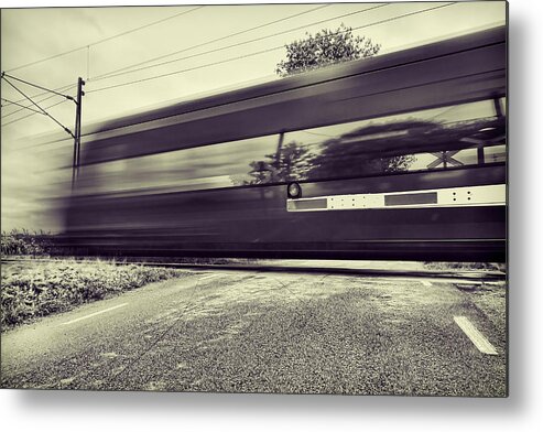Railroad Metal Print featuring the photograph Passing Through by EXparte SE