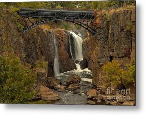 Patterson Great Falls Metal Print featuring the photograph Paterson Great Falls New Jersey by Adam Jewell