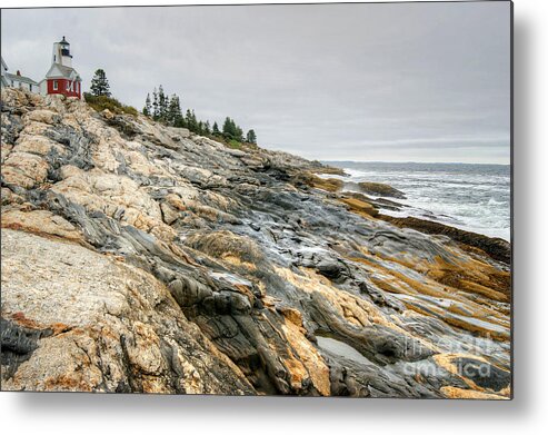 Pemaquid Metal Print featuring the photograph Pemaquid Point Lighthouse by David Birchall