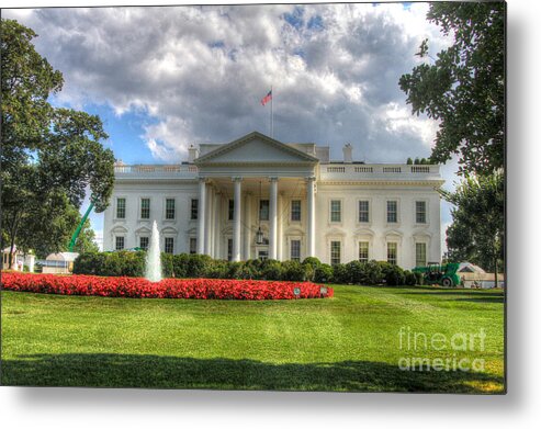 White House Metal Print featuring the photograph Peoples House by Robert Pearson