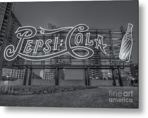 Clarence Holmes Metal Print featuring the photograph Pepsi-Cola Sign IV by Clarence Holmes