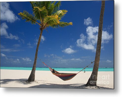 Caribbean Metal Print featuring the photograph Perfect Tropical Beach by Karen Lee Ensley