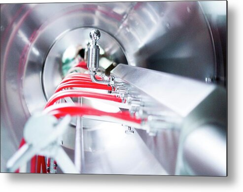Nobody Metal Print featuring the photograph Pharmaceutical Machinery by Gombert, Sigrid