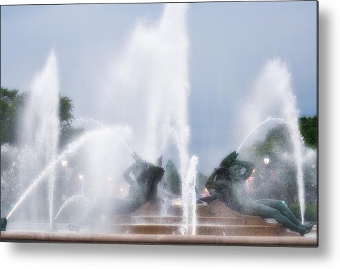 Fountain Metal Print featuring the photograph Philadelphia - Swann Memorial Fountain by Bill Cannon