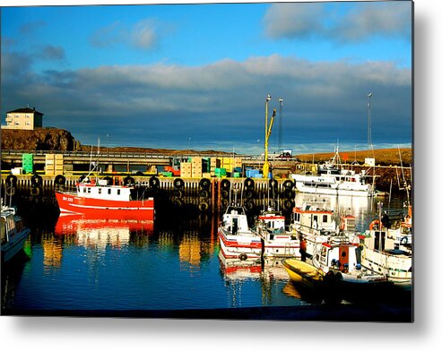Iceland Harbour Metal Print featuring the photograph Picturesque Harbour by HweeYen Ong
